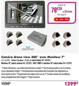 Narbonne accessoires Caméra drone view 360 avec moniteur 7 offre