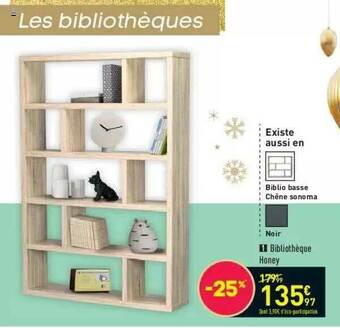 Conforama Bibliothèque Honey offre
