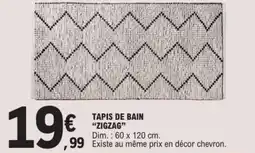 E.Leclerc Tapis de bain "zigzag" offre