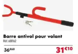 Narbonne accessoires Barre antivol pour volant offre