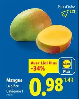 Lidl Mangue offre