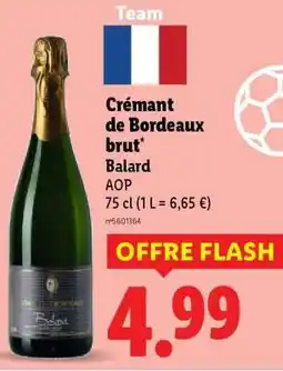 Lidl Crémant de Bordeaux brut offre