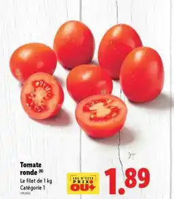 Lidl TOMATE RONDE offre