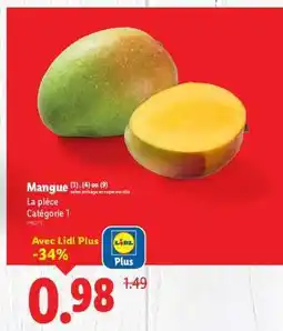 Lidl Mangue offre
