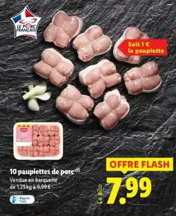 Lidl 10 paupiettes de porc offre