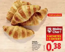 Lidl Croissant pur beurre offre