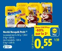 Lidl Nestlé Nesquik Petit offre
