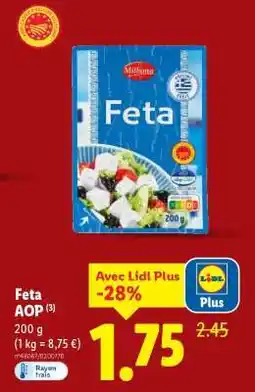Lidl Feta AOP offre