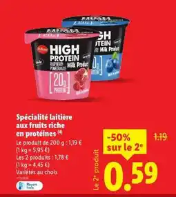 Lidl Milbona High Protein offre