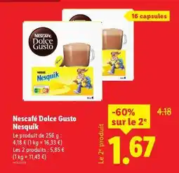 Lidl Nescafé Dolce Gusto Nesquik offre