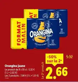 Lidl Orangina Jaune offre
