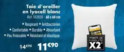 Narbonne accessoires Taie d'oreiller en lyocell blanc offre