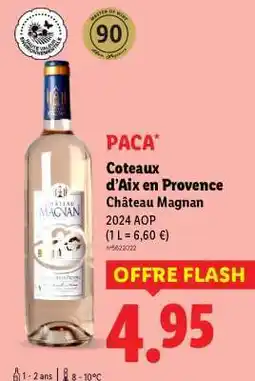 Lidl Coteaux d'Aix en Provence Château Magnan offre