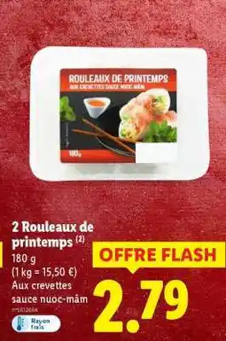 Lidl 2 Rouleaux De Printemps offre