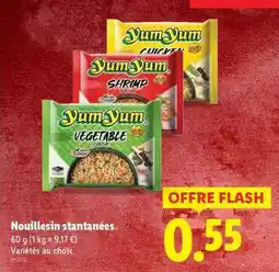 Lidl Nouilles Instantanées 'Yum Yum' offre