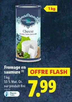 Lidl Cheese in brine offre