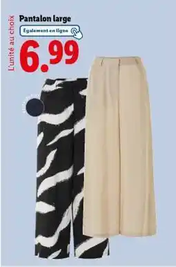 Lidl Pantalon large offre