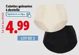 Lidl Culottes gainantes à dentelle offre