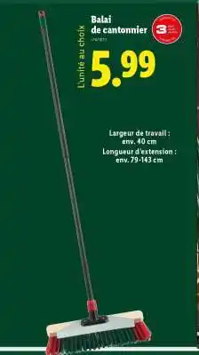 Lidl Balai de cantonnier offre