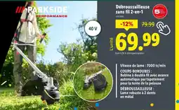 Lidl Débroussailleuse sans fil 2 en 1 offre