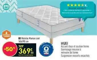 Conforama Matelas Maman Cool 140x190 Cm offre