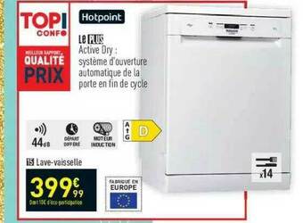 Conforama Hotpoint Lave-vaisselle offre