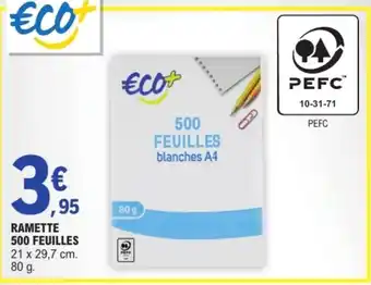 E.Leclerc ECO+ Ramette 500 feuilles offre