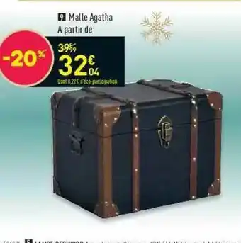 Conforama Malle Agatha offre