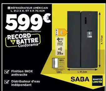 Réfrigérateur Américan Saba