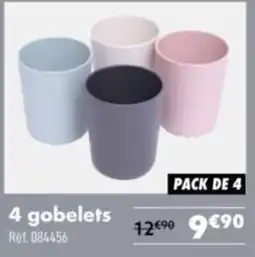 Narbonne accessoires 4 gobelets offre