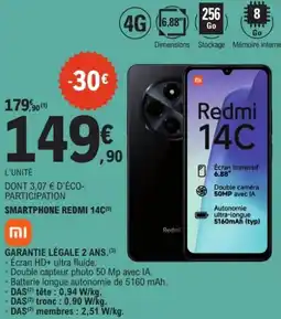 E.Leclerc REDMI Smartphone redmi 14c offre