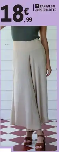 E.Leclerc Pantalon jupe culotte offre