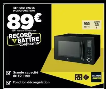 Conforama Micro-ondes Monofonction offre