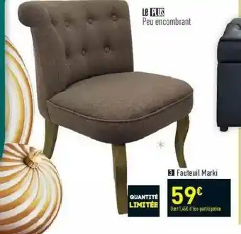 Conforama Fauteuil Marki offre