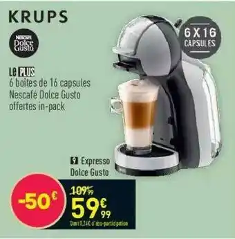 Conforama Expresso Dolce Gusto Krups offre