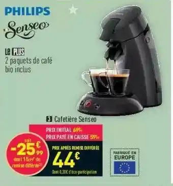 Conforama Cafetière Senseo Philips offre
