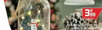 Gifi Bouteille Scène De Noël Lumineuse offre