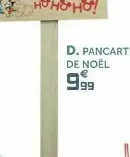 Gifi Pancart De Noël offre