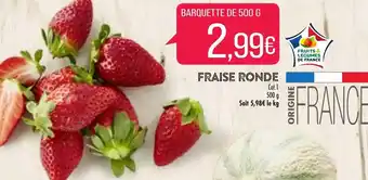 Match Fraise ronde offre