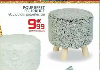 Gifi Pouf Effet Fourrure offre