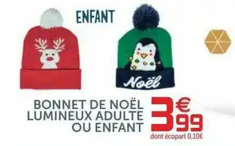 Gifi Bonnet De Noël Lumineux Adulte Ou Enfant offre