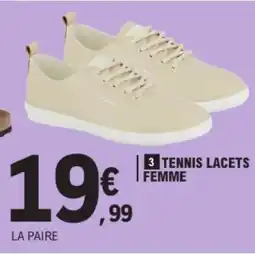 E.Leclerc Tennis lacets femme offre