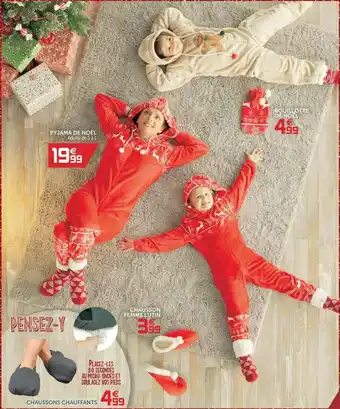 Gifi Pyjama De Noël, Chausson Femme Lutin, Bouillotte De Noël offre