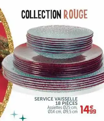 Gifi Service Vaisselle 18 Pièces offre