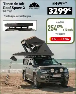 Narbonne accessoires Tente de toit roof space 2 offre