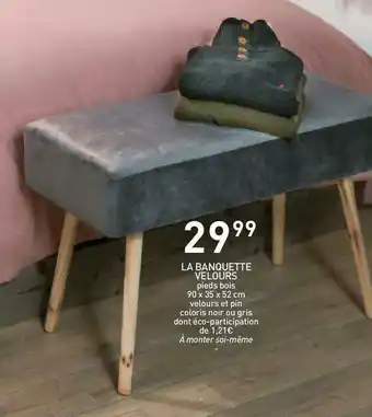 Stokomani La banquette velours offre