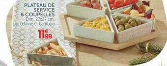 Gifi Plateau De Service 6 Coupelles offre