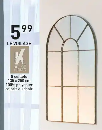 Stokomani Alice keynes le voilage offre