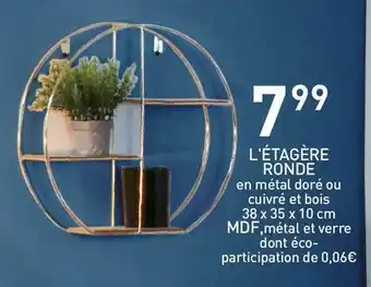 Stokomani L'étagère ronde offre