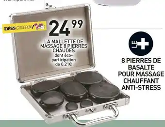 Stokomani La mallette de massage 8 pierres chaudes offre